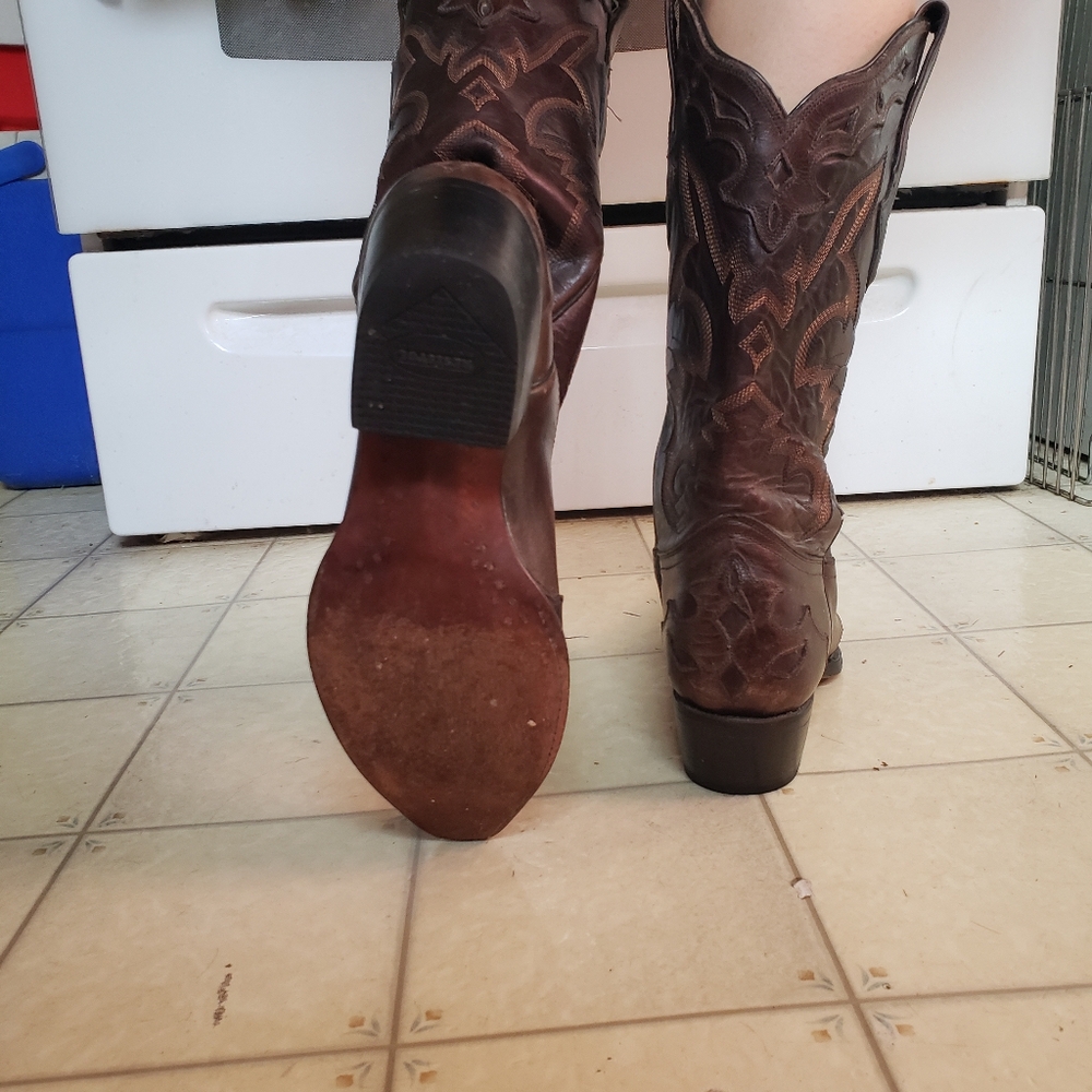 Resistol RANCH Women's Cowboy Boots Western Size 7.5B Leather Mexico - Picture 7 of 10